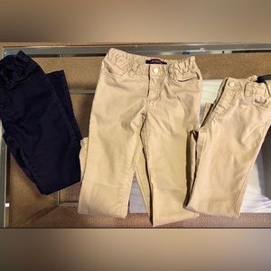 Girls French Toast Uniform Pants, skinny leg.
